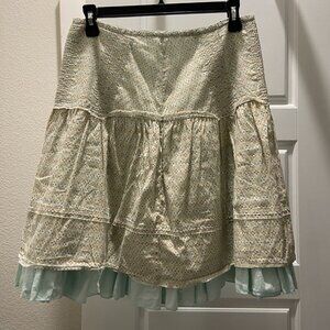 American Eagle Vintage Y2K Blue and Brown Skirt